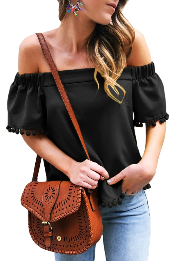 Black-Pom-Pom-Blouse-LC251964-2-1