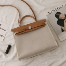 Новинка, роскошные женские сумки, дизайнерская грубая льняная Холщовая Сумка из натуральной кожи, высокое качество, сумка на одно плечо