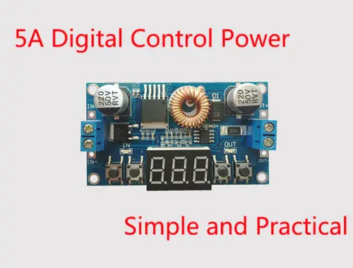 

DYKB 5A DC-DC adjustable buck Converter module 3V 3.3V 5V 12V 15V 19V 24V step-down CNC power supply Voltage Regulated W display