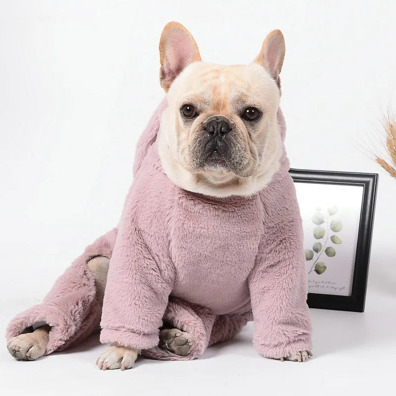 Милая толстовка с капюшоном для собак в форме кролика, одежда для собак, пальто, куртка из хлопка, Ropa Perro, французская одежда для бульдога для собак, одежда для домашних животных