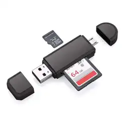 2-в-1 USB 3,0 Micro-USB TF SD Micro-SD высокой Скорость несколько чтения карт памяти SANWOOD