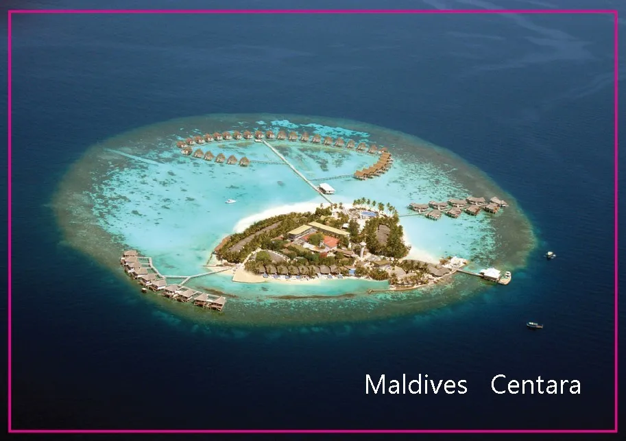 Прямоугольные жесткие магниты, Maldives центарный остров пейзаж прямоугольный туристический "* 2" металлический магнит на холодильник 5381 для сувенира