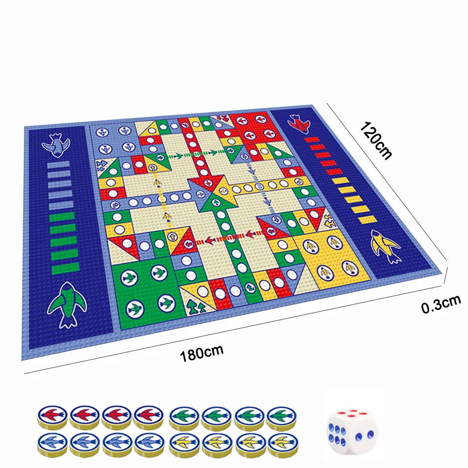 Aeroplane Chess Crawl Puzzle Mat Flying Set Waterproof Play Ludo Game Baby Children Educational WJ217 2