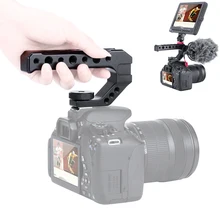 Алюминий DSLR Топ ручка w 3 Холодный башмак крепления 1/4 ''3/8'' для монитор микрофон видео свет sony A6400 6300 Nikon Canon