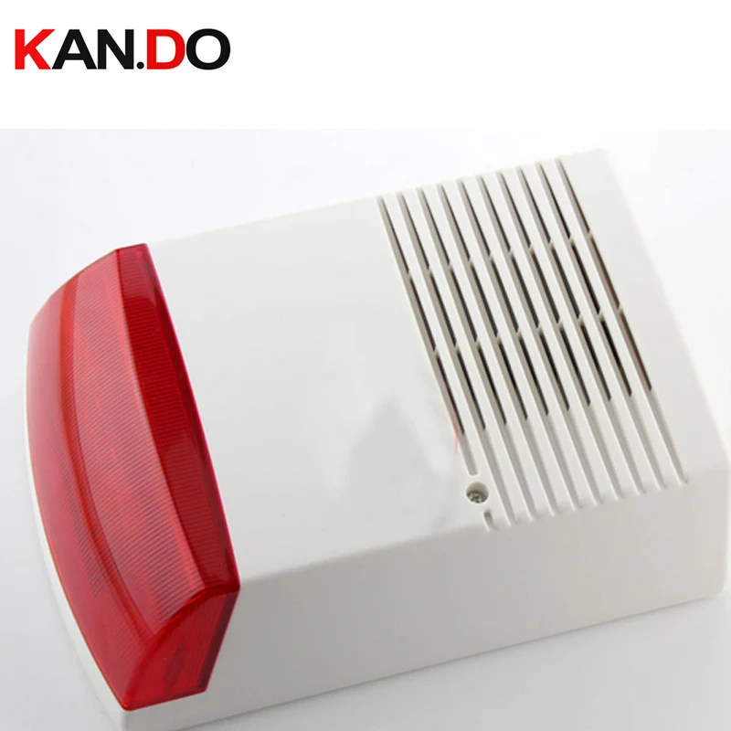 mr 114 outdoor big size wired Siren Wired Siren with Red Flash Light