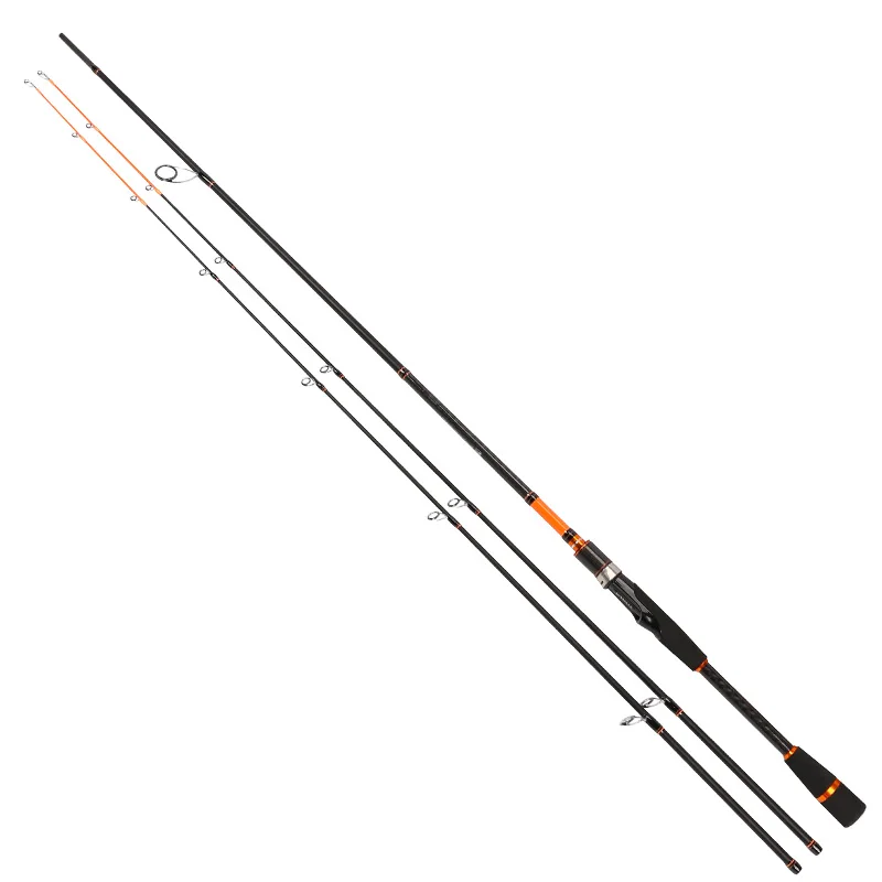 

Tsurinoya 2.1m 2.4m Two Tips M+ML 98% Carbon Spinning Fishing Rod Double Tips Spinning Lure Rod Pesca Tackles