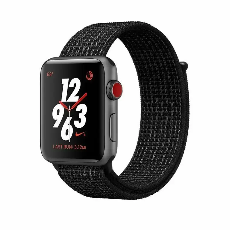 Apple Watch Series 4/3/2/1 38/40/42/44 мм нейлон мягкий браслет для часов Smartwatch Для мужчин женские заменить Для мужчин с Т-образным ремешком; спортивный браслет в наборе, Лидер продаж - Цвет: Black Pure Platinum