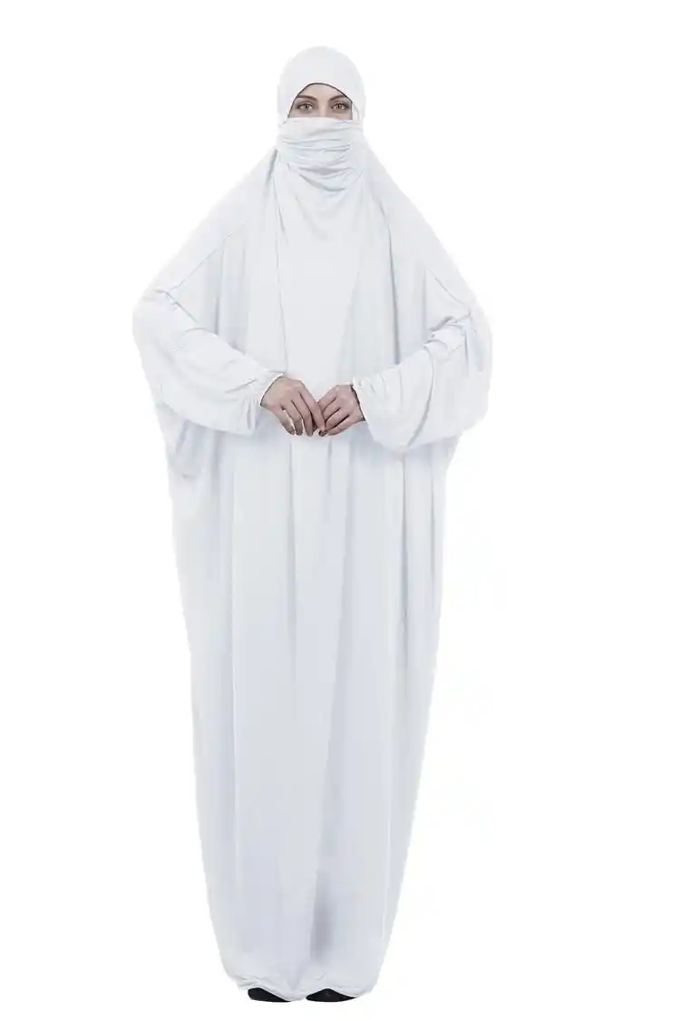 OBEEII Women Muslim Prayer Dress Abaya Bat Sleeve Loose Islamic Turkey Middle East Dubai Kaftan Full Length Dress Black One Size