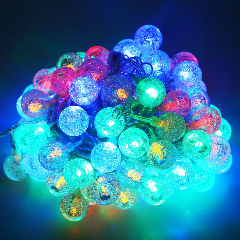 

220V 10M 100 LED String Fairy Lights with Cherry Balls Led Lamp Christmas Lights for Garden Wedding Party Garland Decorations