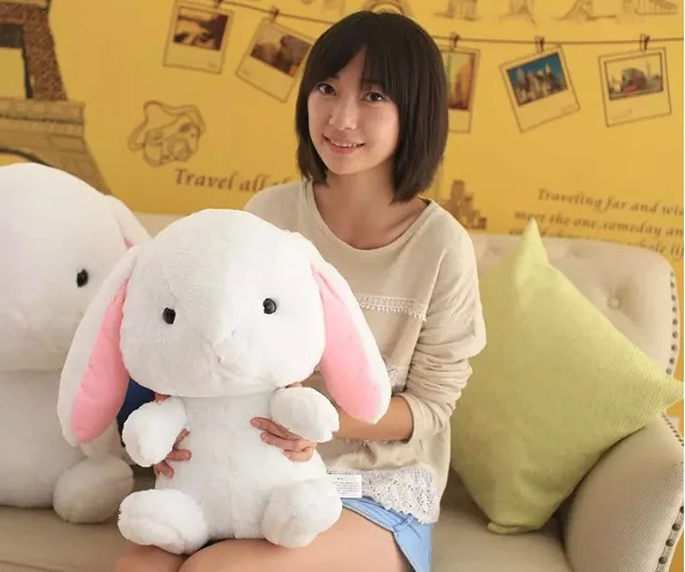 

middle plush rabbit toy new creative white rabbit doll gift doll about 50cm 0373