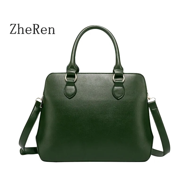 Venta caliente de diseño Tres niveles LA PU bolsos cuero Alta capacidad las mujeres Simple moda totalizadores marcas Lujo|bag khaki|bag