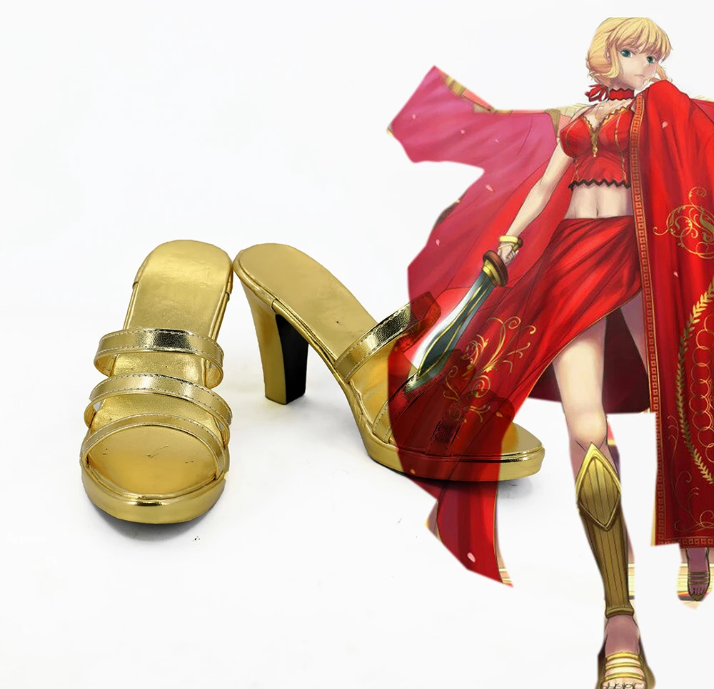 Fate Extra Nero Saber Colosseum Cosplay Shoes Sandles Custom Made Custom Made Custom Shoescustom Cosplay Aliexpress