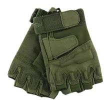 Спецназ боевой Спорт пальчиковые тактические перчатки половина пальцев Военная армия Пейнтбол страйкбол снаряжение стрельба, битва велосипедные перчатки