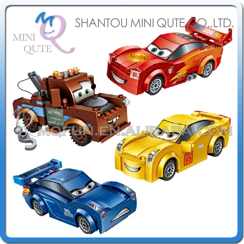 

Mini Qute LOZ Kawaii American movie cartoon cars super hero robot plastic building blocks action figures educational toy