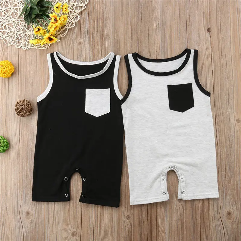 Emmababy الوليد طفلة الصبي جيب أكمام رومبير بذلة وتتسابق الملابس الربيع الصيف الملابس هدايا Emmababy الوليد طفلة الصبي جيب أكمام رومبير بذلة وتتسابق الملابس الربيع الصيف الملابس هدايا