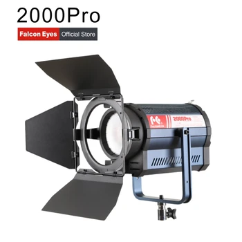 

Falconeyes Spotlight 200W Bi-Color Led Photo Video Light 3000K-8000K For Studio Film Outdoor Photography Lighting With Barndoor