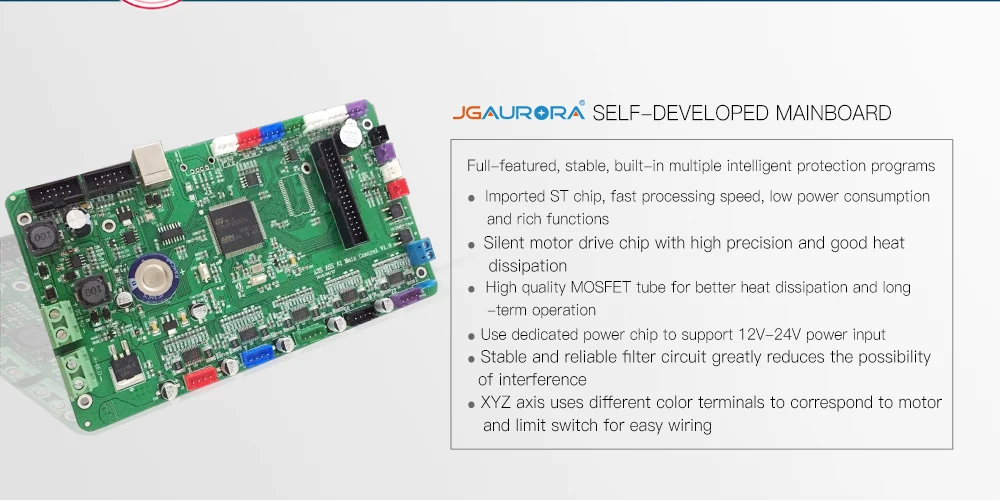 JGAURORA A5S 3d принтер высокого качества настольная печатная машина с сенсорным экраном большой размер сборки 305*305*320 мм