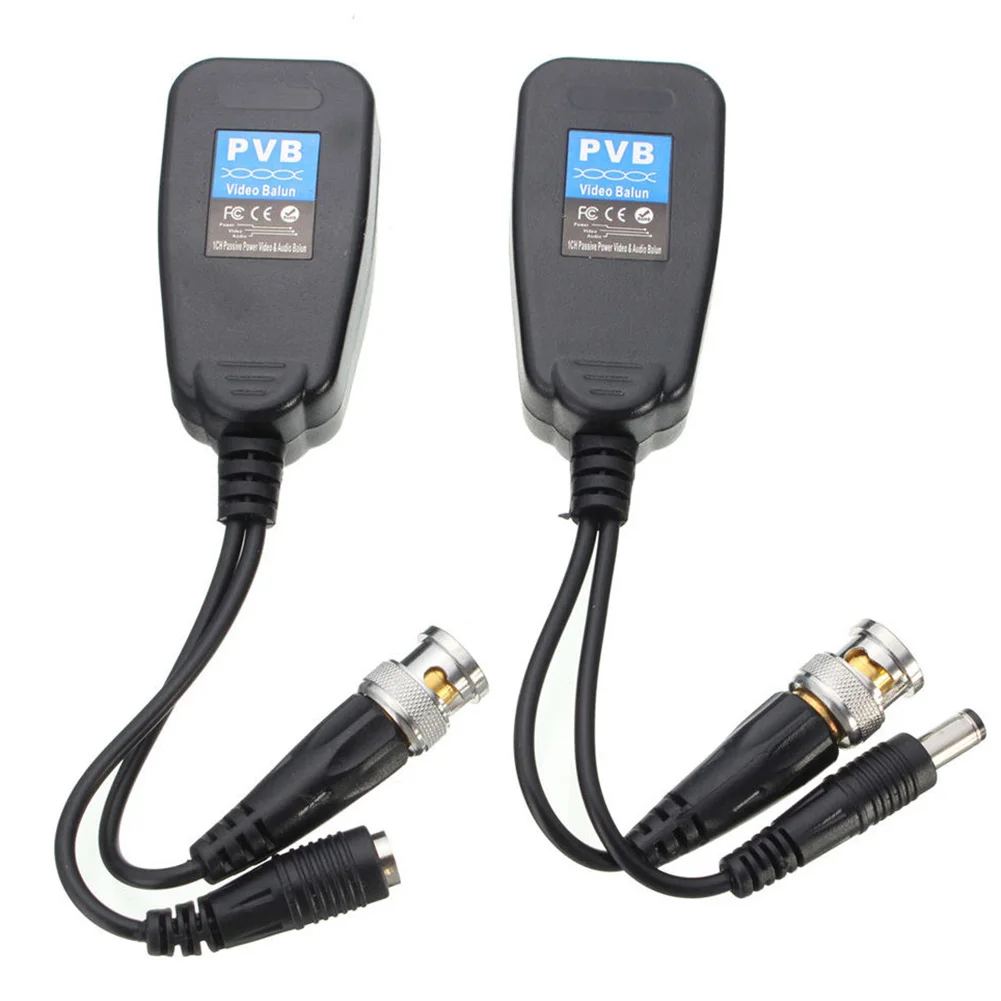 

10 Pairs CCTV Coax BNC Video Power Balun Transceiver to CAT5e 6 RJ45 Connector @JH