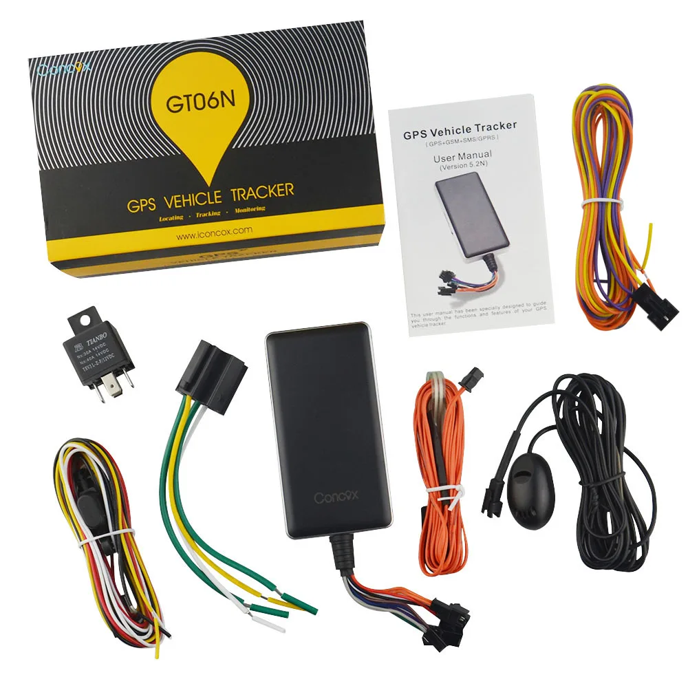 GT06N gps трекер для автомобиля голосовое устройство множественного мониторинга в реальном времени отслеживающее устройство SOS сигнализация Анти-кражи устройство слежения локатор - Цвет: with box