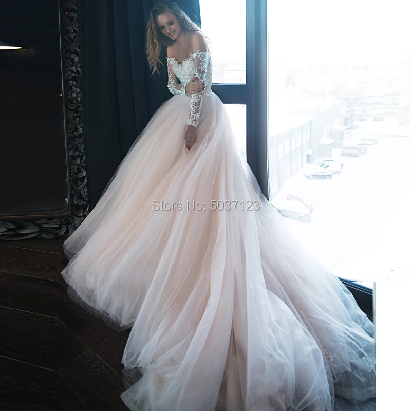 Свадебные платья, аппликации из Кружева Vestido De Noiva с открытыми ...