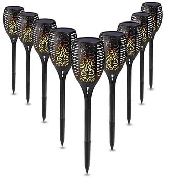 

1Pcs Solar 96LEDs LED Flame Lamp Waterproof Lawn Dancing Flicker Torch Lights Outdoor Garden Path Decoration Landscape Lights
