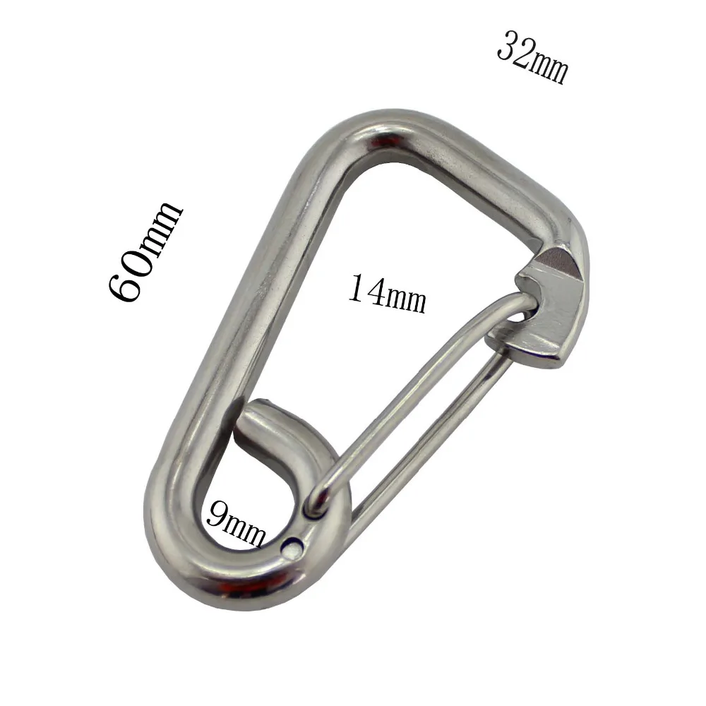 Multifunctional Stainless Steel Spring Carabiner Outdoor Living Spring