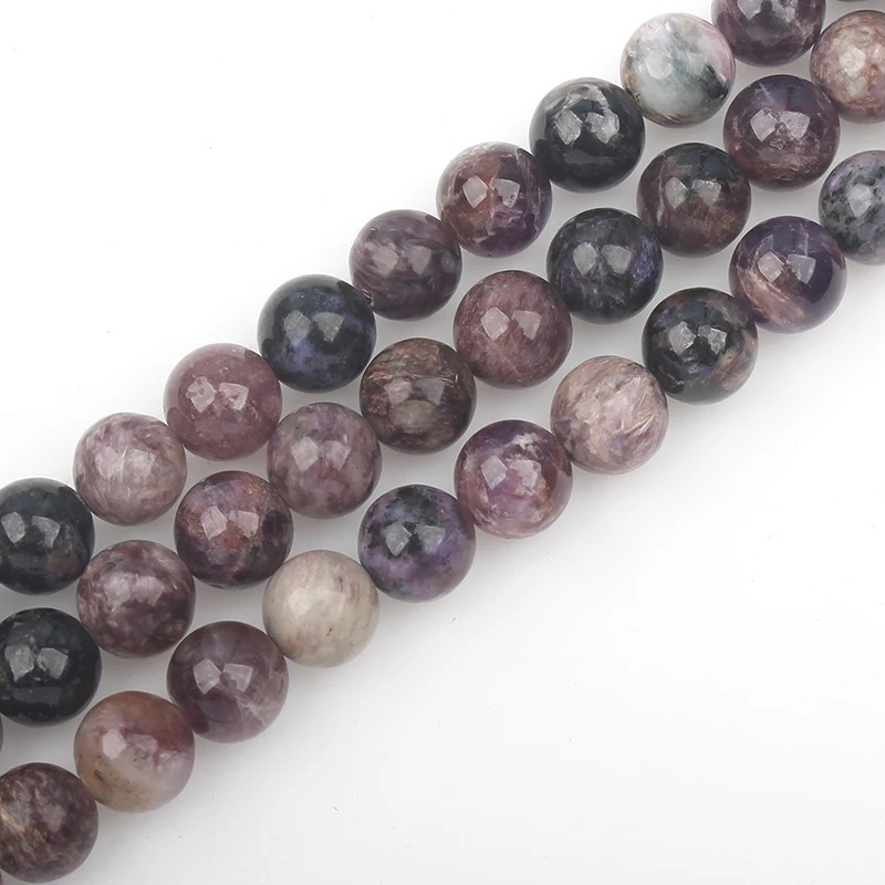 

2018 Natural Round Loose Charoite Beads Strand 15.5'' long 8mm/10mm Size Pickfor DIY Making Jewelry