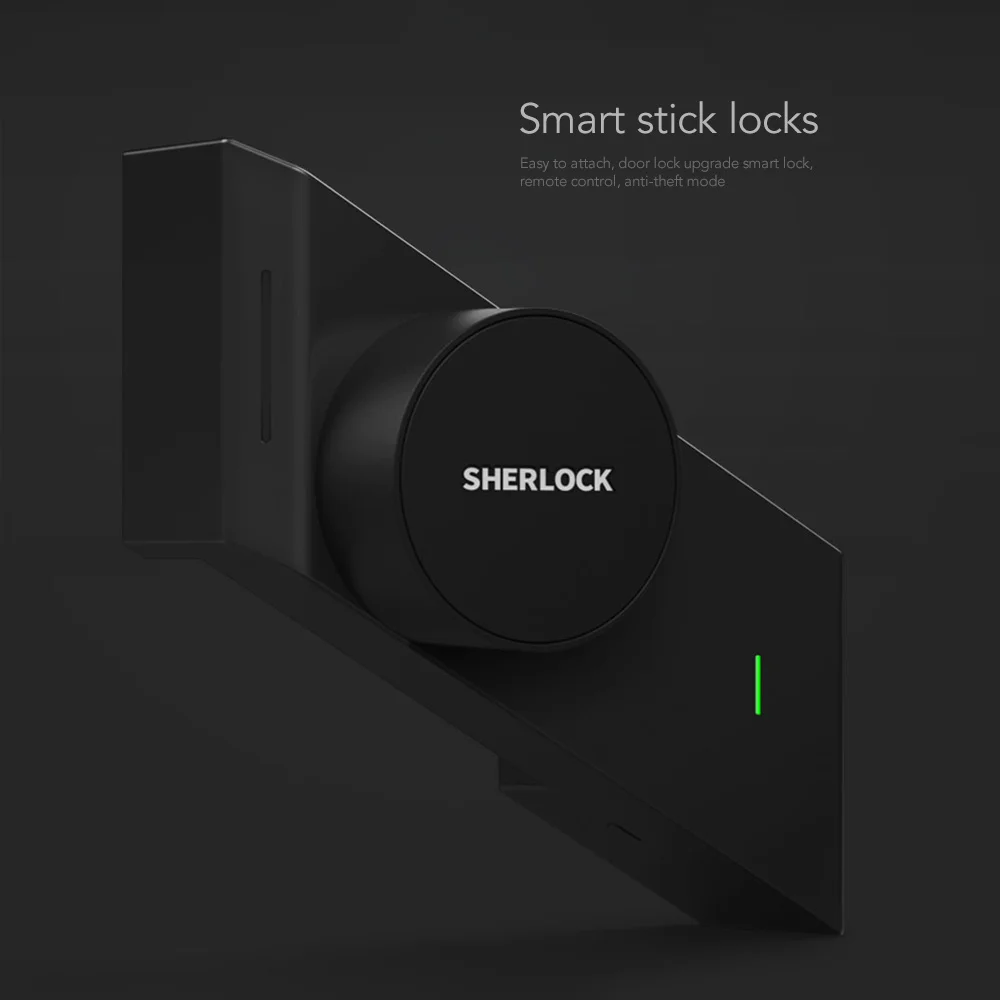 Sherlock S2 Smart Stick замок Домашний без ключа электронный дверной замок Bluetooth беспроволочный открытый закрытый дверной Смарт-приложение управление(черный