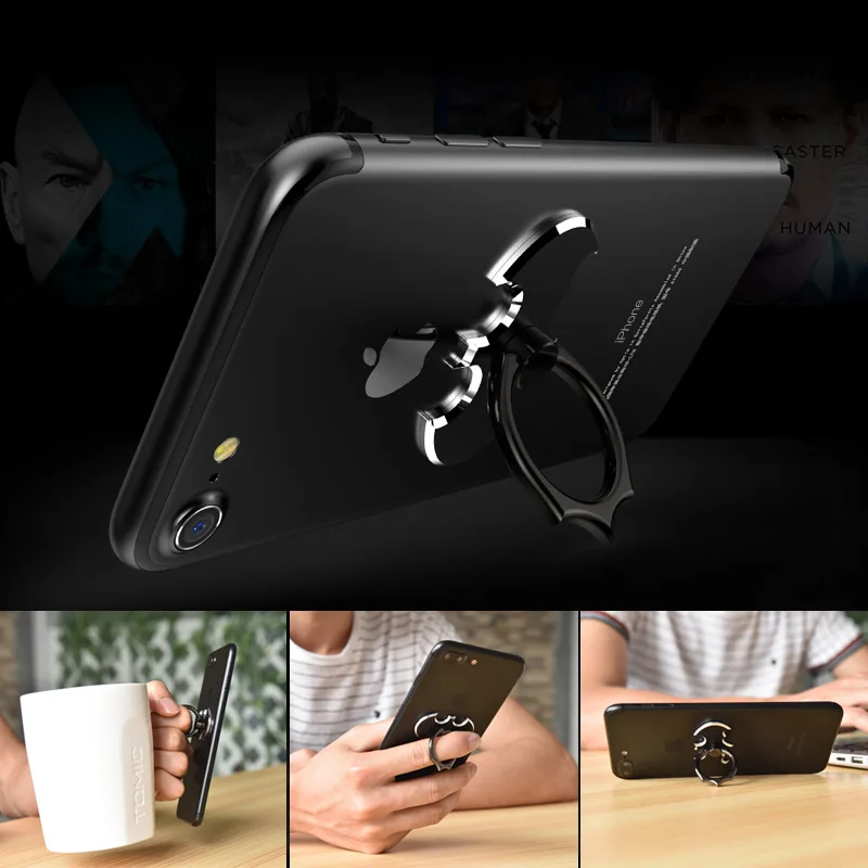 

Metal Mobile Phone Finger Ring Holder 360 Degree Rotate Phone Holder Finger Ring For iPhone X Samsung S8 All Smart Phone Holder