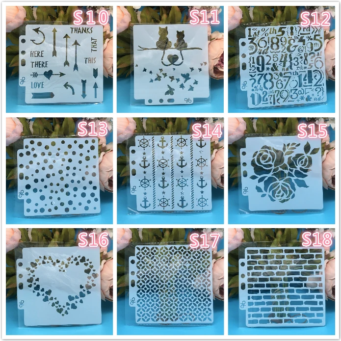 

5inch Cat Brick S1B Craft Layering Stencils Wall Painting Scrapbooking Stamping Embossing Album Decorative Paper Card Template