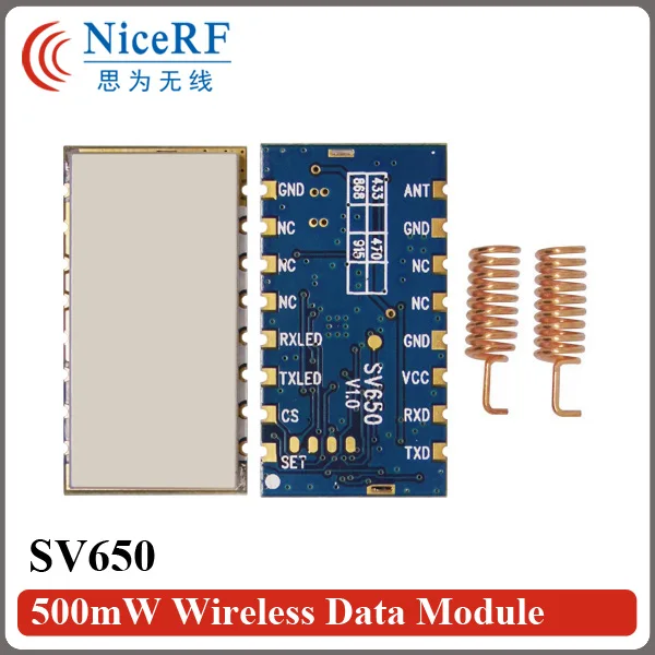 

2pcs 27dBm 3km SV650 TTL interface 868MHz long range wireless module with 2pcs Antenna free shipping