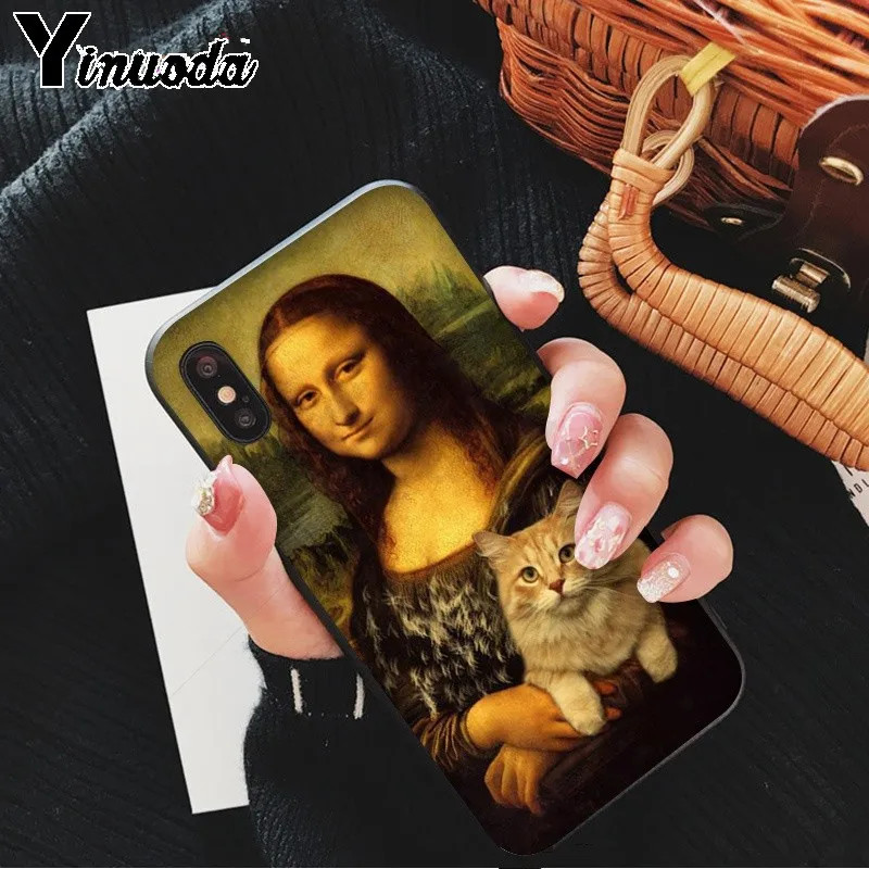 Funny Leonardo da Vinci Mona Lisa Pat Cat Art