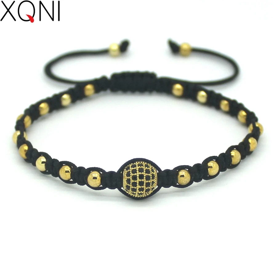 Fashion Charm Bracelet for Women Gold Rose Plating Round Beads Popular