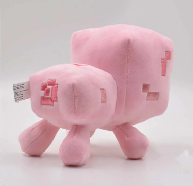 10pcs-lot-16cm-Minecraft-Pink-Baby-Pig-Stuffed-Plush-Toys-Minecraft-MC-Kids-Game-Cartoon-Toys (2)