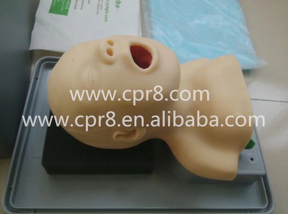 

BIX-J2A Neonate Head For Trachea Lntubation Model, Newborn Baby Weasand Cannula Training Manikin Model WBW052
