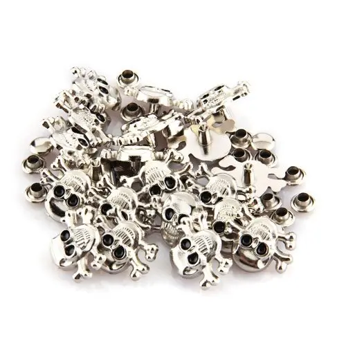 

20PCs/Set Sconces Rivets Skull Metal 14 * 18mm studs and spikes Tacks Bag / Shoes / Gloves/Garment Rivet DIY Craft Cool