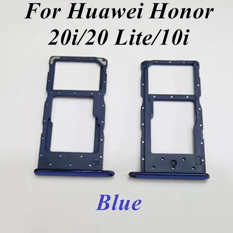 

100% Original For Huawei honor 20i/20 Lite/10i Sim Tray Original Micro SD Card Holder Slot Parts Sim Card Adapter