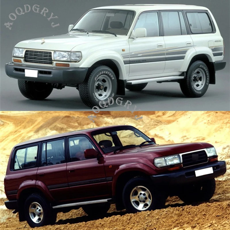 Автомобильный Стайлинг для Toyota Land Cruiser LC80 FJ80 1991-1997 Боковая дверь корпус рельефная Накладка для отделки 6 шт