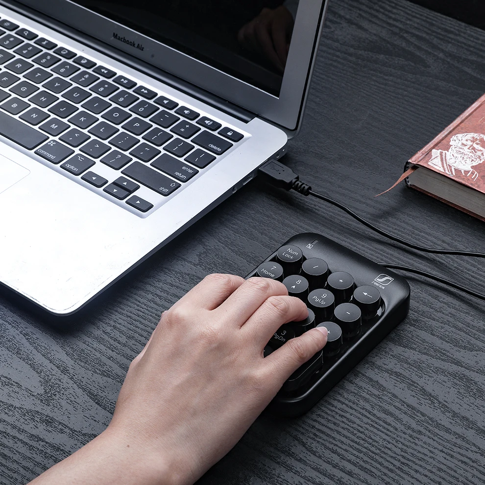 SeenDa проводная USB цифровая клавиатура с 19 клавишами, мини-планшет с цифрами Для iMac/MacBook Air/Pro, ноутбук, ПК, ноутбук, настольный компьютер, 10 шт, оптом, Numpad