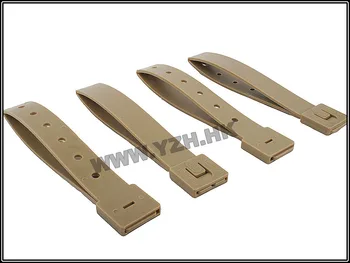 

EMERSON Malice clip for MOLLE System 5" Long 4 packs TAN connection with accessory kit Hunting Accessories Airsoft Party Supplie