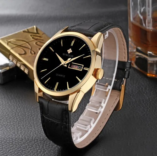 Luxury brand кожаный ремешок расчеты показывают дата мужчины Швейцарские часы