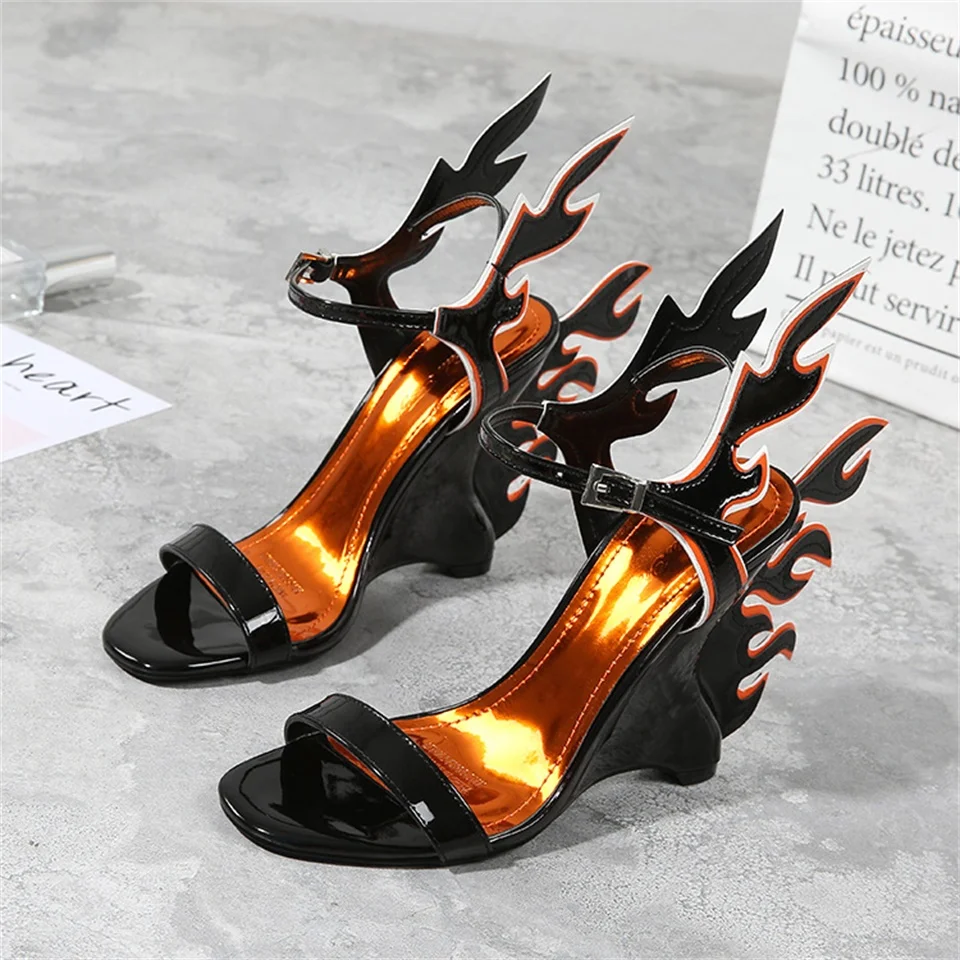 

2019 summer women's sandals fashion wedge heels beautifully decorated open toe women's sandals