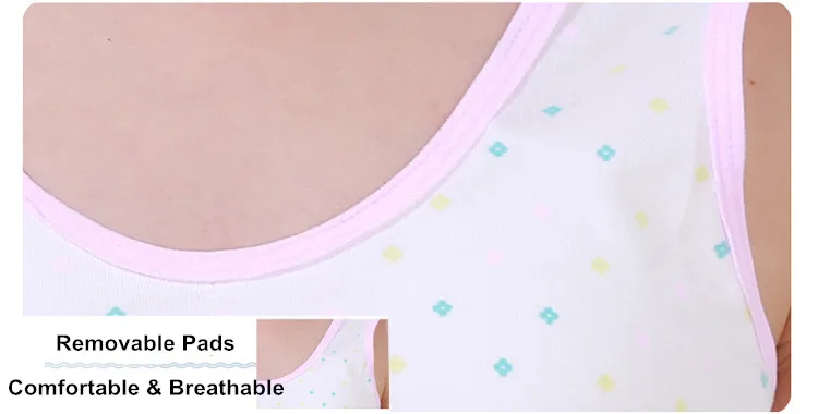 Puberty teenager tank top underwear set for girls 18