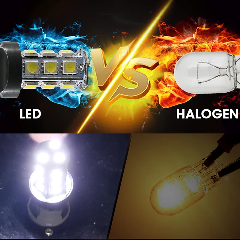 Roadot 2 шт. 7440 5050 18 SMD белый 6000 K ходовые огни Сигналы поворота для автомобиля