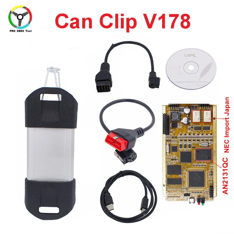 

2018 Newest Can Clip V178 Full Chip Gold AN2131QC CAN Clip OBD2 Diagnostic Tool Diagnostic Interface Scanner