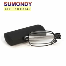SUMONDY высококлассные складные очки для чтения с защитой от усталости для женщин и мужчин, 5 цветов, Складные портативные очки для дальнозоркости R117