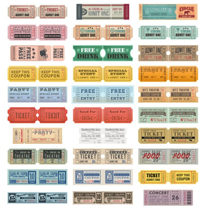 3 упаковки Оригинал Bookmarks для книг Ретро билета заглушка Бумага Закладка Примечание карта Закладка Бумага Закладка студенческие