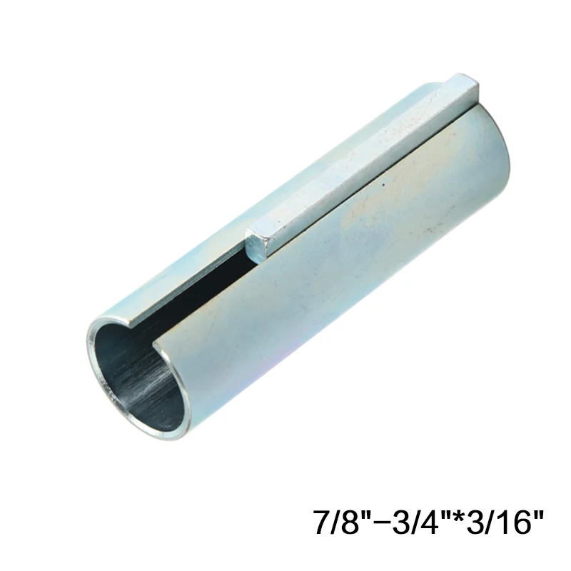 3/4" to 7/8" Shaft Adapter Pulley Bore Reducer Sleeve Bushing & Keystock
