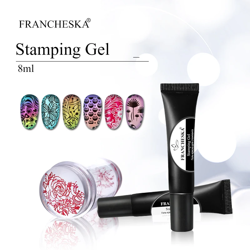 Best Chance of  Black White Stamping Gel Nail Polish Soak Off UV Gel Varnish Long Lasting Manicure Nail Art for DIY