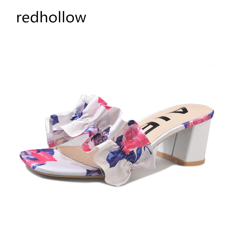 square low heel slides